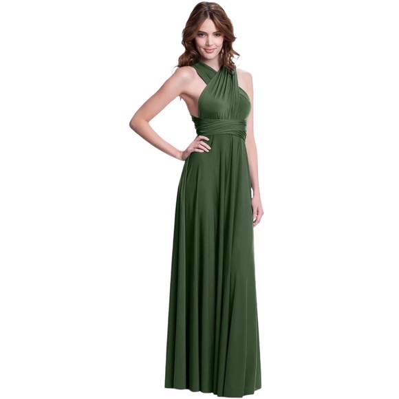 Henkaa Sakura Maxi Infinity Dress One Size Ruby Red - Picture 5 of 5